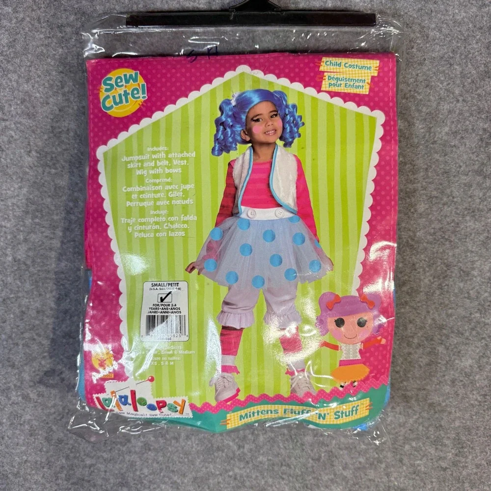 Lalaloopsy Mittens Fluff N Stuff Costume Child Small 4-6 Halloween Cosplay‎
